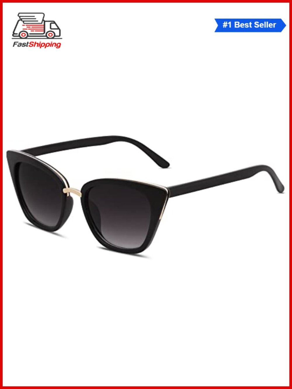 ✨ SOJOS Cat Eye Sunglasses UV400 Protection Designer Chic Full Frame